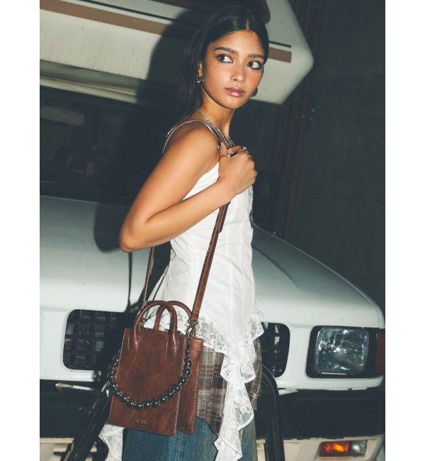 EVRIS「ボールチェーンモチーフスクエアショルダーBAG」|ショルダー・メッセンジャー|