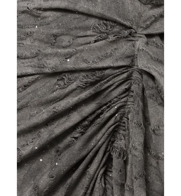 EVRIS「スクエアネックラメカットロングワンピース」|ワンピース|