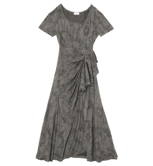 EVRIS「スクエアネックラメカットロングワンピース」|ワンピース|