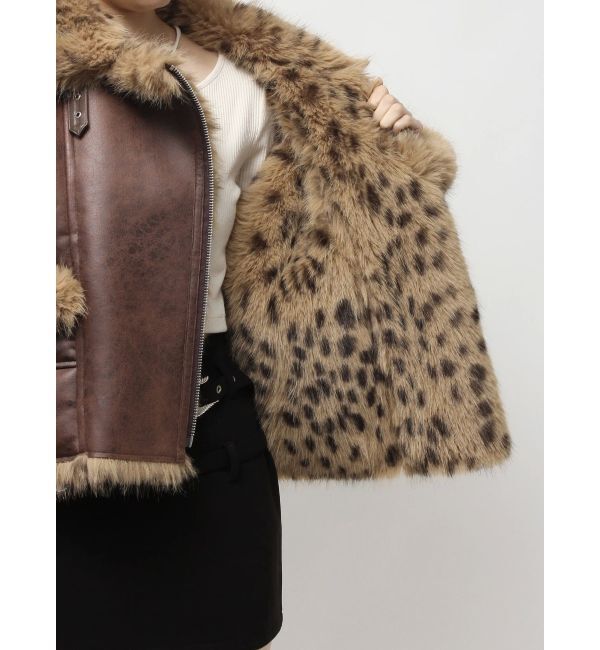 EVRIS「【SNSでバズり中】リバーシブルフェイクファーブルゾン」|ブルゾン・スタジャン|