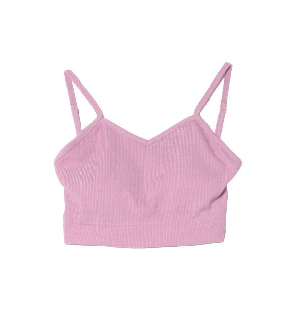 jouetie「バックオープンラメブラレット」|キャミソール|ピンク