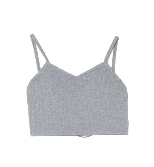 jouetie「バックオープンラメブラレット」|キャミソール|シルバー