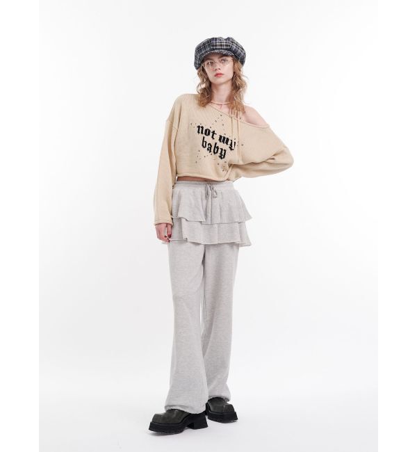 jouetie「スカートレイヤードスウェットパンツ」|その他|