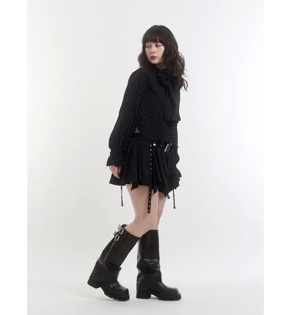 jouetie「スリーブフリルビッグボウタイブラウス」|シャツ・ブラウス|