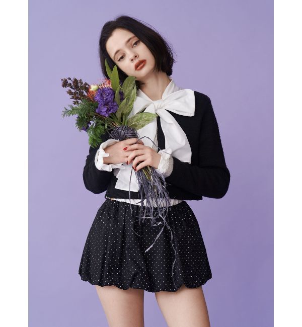 jouetie「スリーブフリルビッグボウタイブラウス」|シャツ・ブラウス|