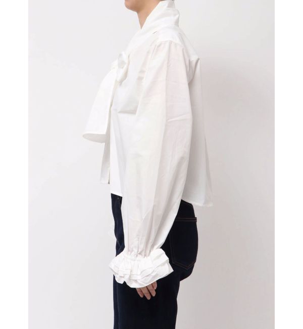 jouetie「スリーブフリルビッグボウタイブラウス」|シャツ・ブラウス|