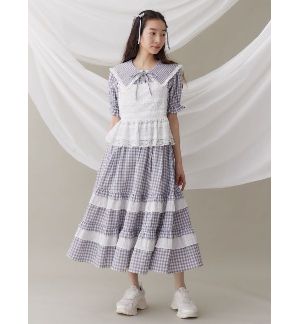 merry jenny「ギンガムリボンブラウス」|シャツ・ブラウス|