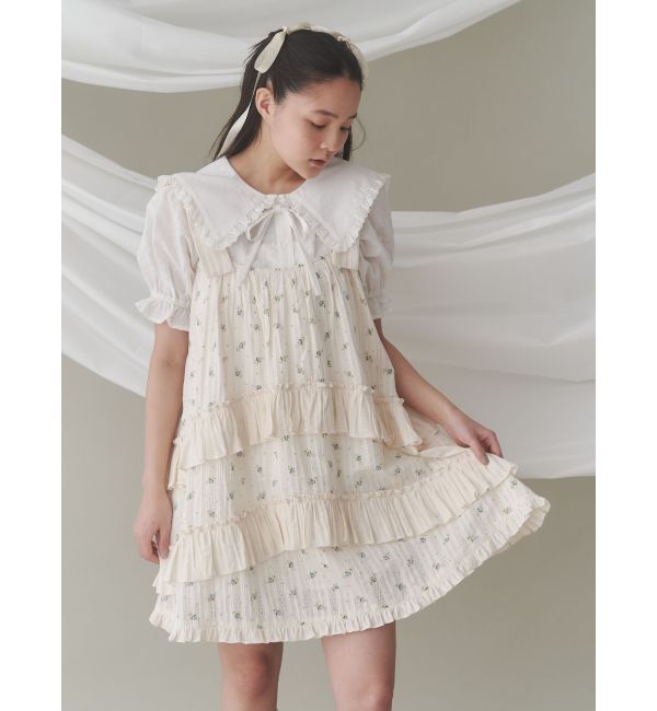 merry jenny「ギンガムリボンブラウス」|シャツ・ブラウス|