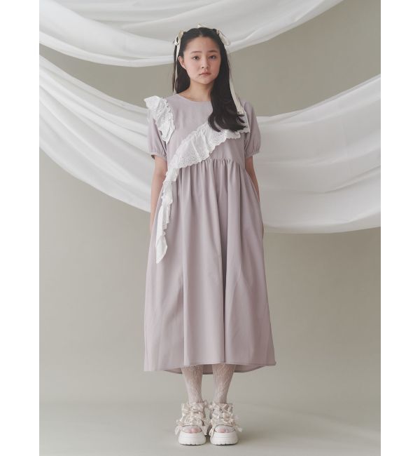 merry jenny「フリルコットンワンピース」|ワンピース|