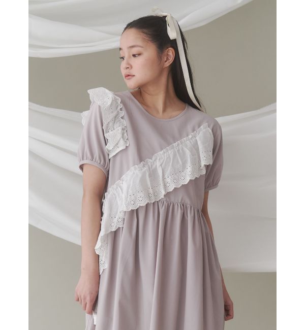 merry jenny「フリルコットンワンピース」|ワンピース|