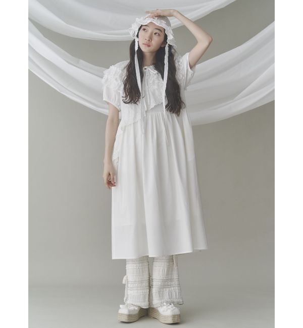 merry jenny「フリルコットンワンピース」|ワンピース|
