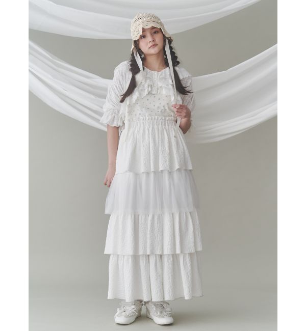 merry jenny「チュールドッキングティアードスカート」|スカート|