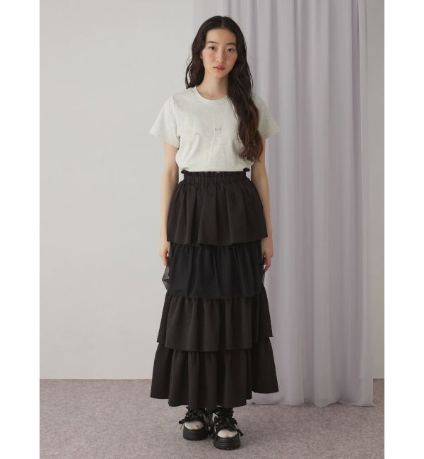 merry jenny「チュールドッキングティアードスカート」|スカート|