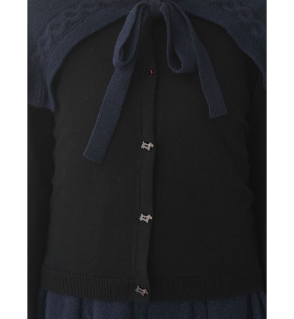 merry jenny「terrier button knit cardigan」|カーディガン|