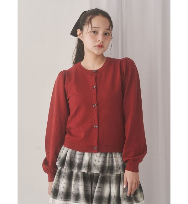 merry jenny「terrier button knit cardigan」|カーディガン|