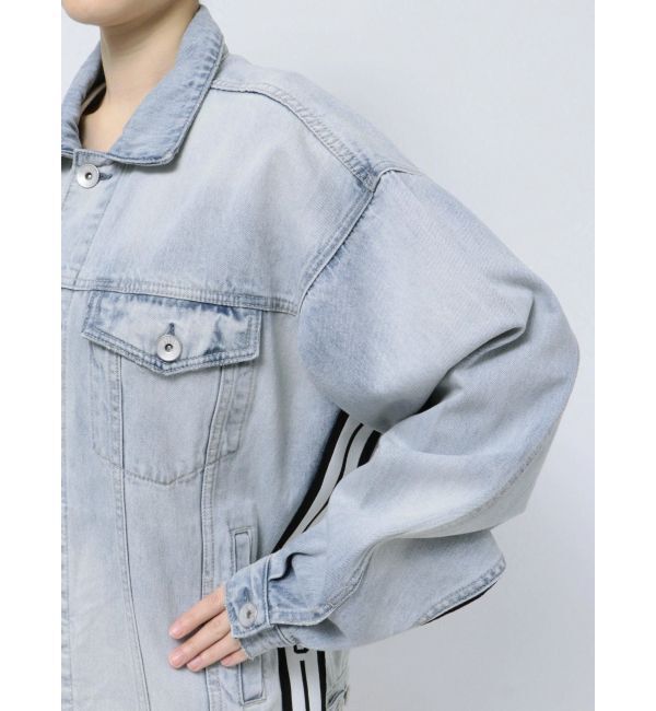GYDA「UNDER SLEEVEラインデニムGジャン」|ブルゾン・スタジャン|