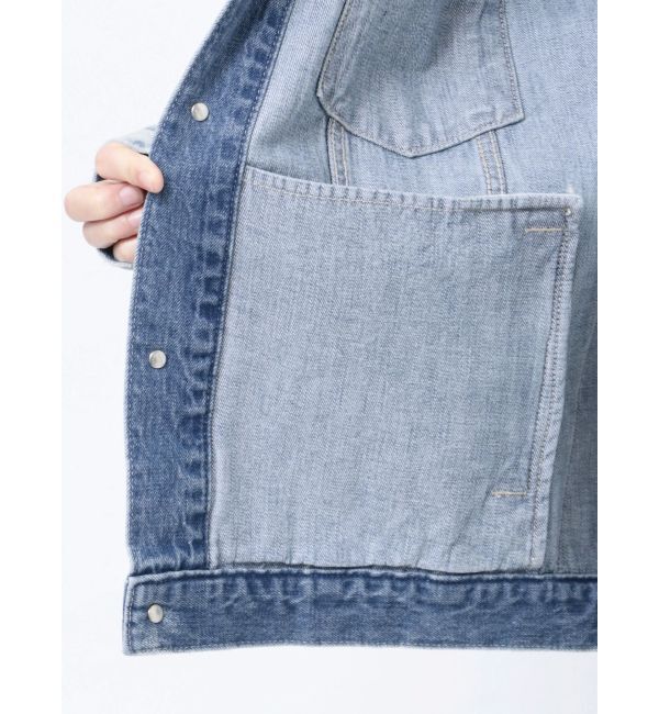 GYDA「UNDER SLEEVEラインデニムGジャン」|ブルゾン・スタジャン|