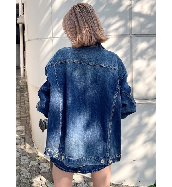 GYDA「UNDER SLEEVEラインデニムGジャン」|ブルゾン・スタジャン|