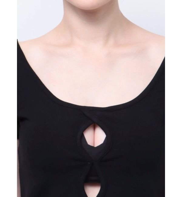 GYDA「フロントホールカットトップス」|Tシャツ・カットソー|