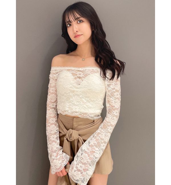 GYDA「2WAYレースTOPS」|Tシャツ・カットソー|