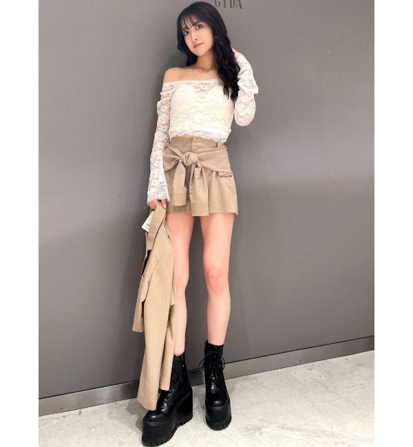 GYDA「2WAYレースTOPS」|Tシャツ・カットソー|