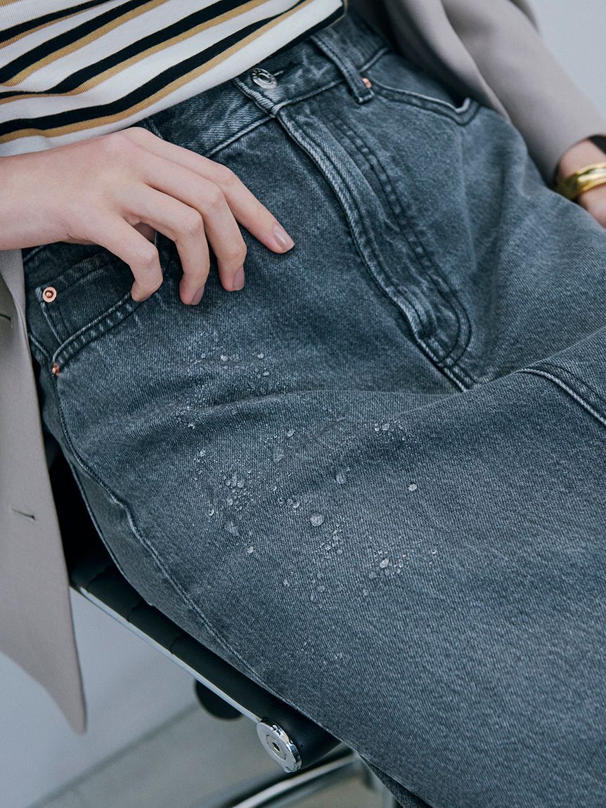 Mila Owen「後ベンツストレートマキシデニムスカート」|スカート|