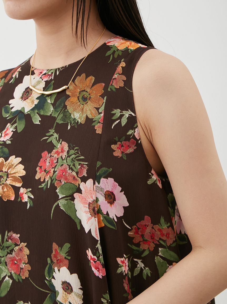 Mila Owen「フラワープリントヘムレイヤードワンピース」|ワンピース|