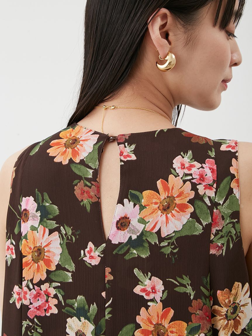 Mila Owen「フラワープリントヘムレイヤードワンピース」|ワンピース|