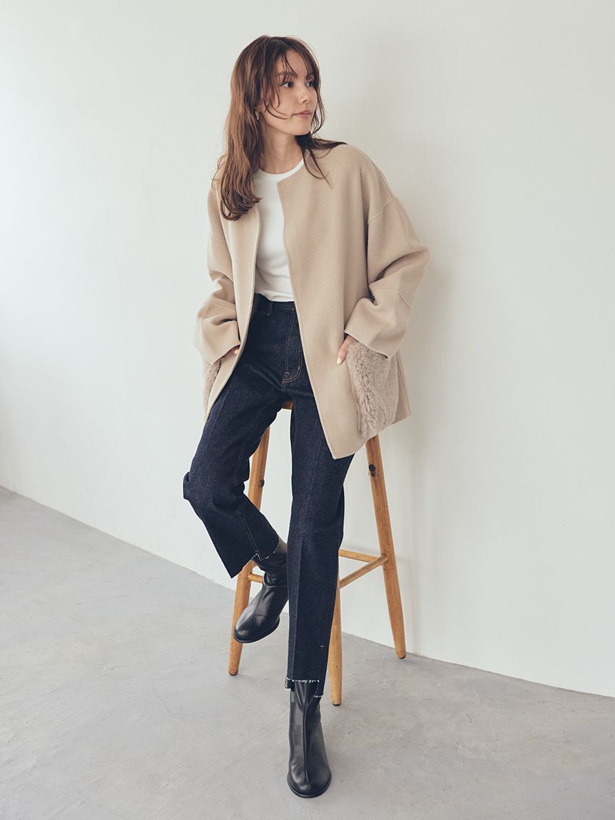 WEB限定カラー】2wayファーポケットリバーコート（Mila Owen）｜ルミネ