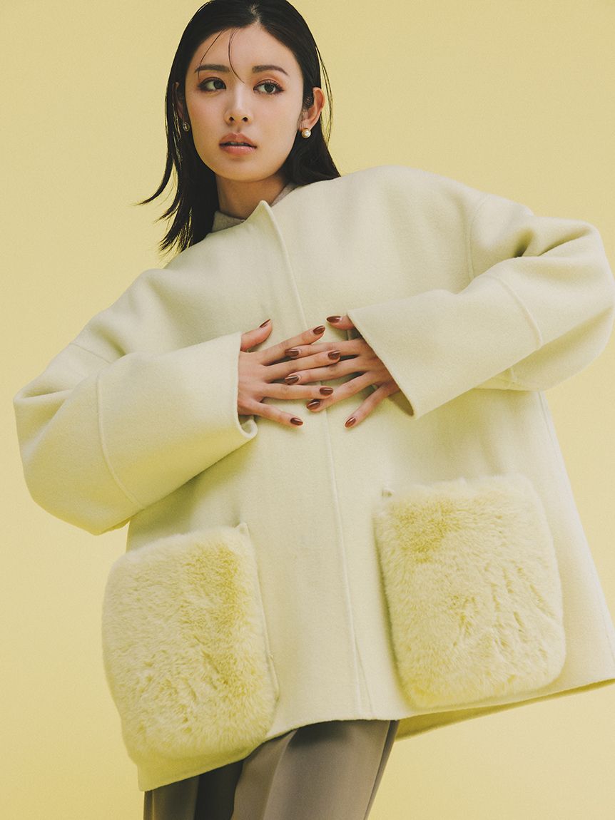 未開封♥️新作✨MilaOwen 2wayファーポケットリバーコート✨ GRY 0 WEB限定カラー】2wayファーポケットリバーコート（Mila Owen）｜ルミネ