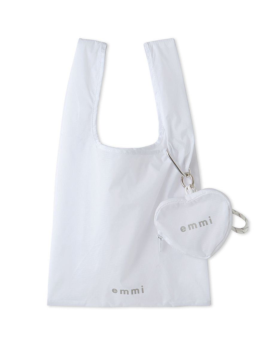 emmi atelier「【10th】ハートチャーム付きエコバッグ」|エコバッグ|