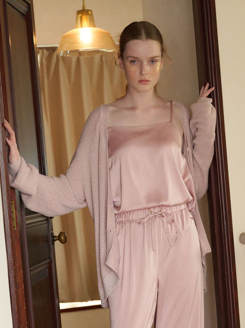 gelato pique「スムーズィーラメカーディガン」|ルームウェア|