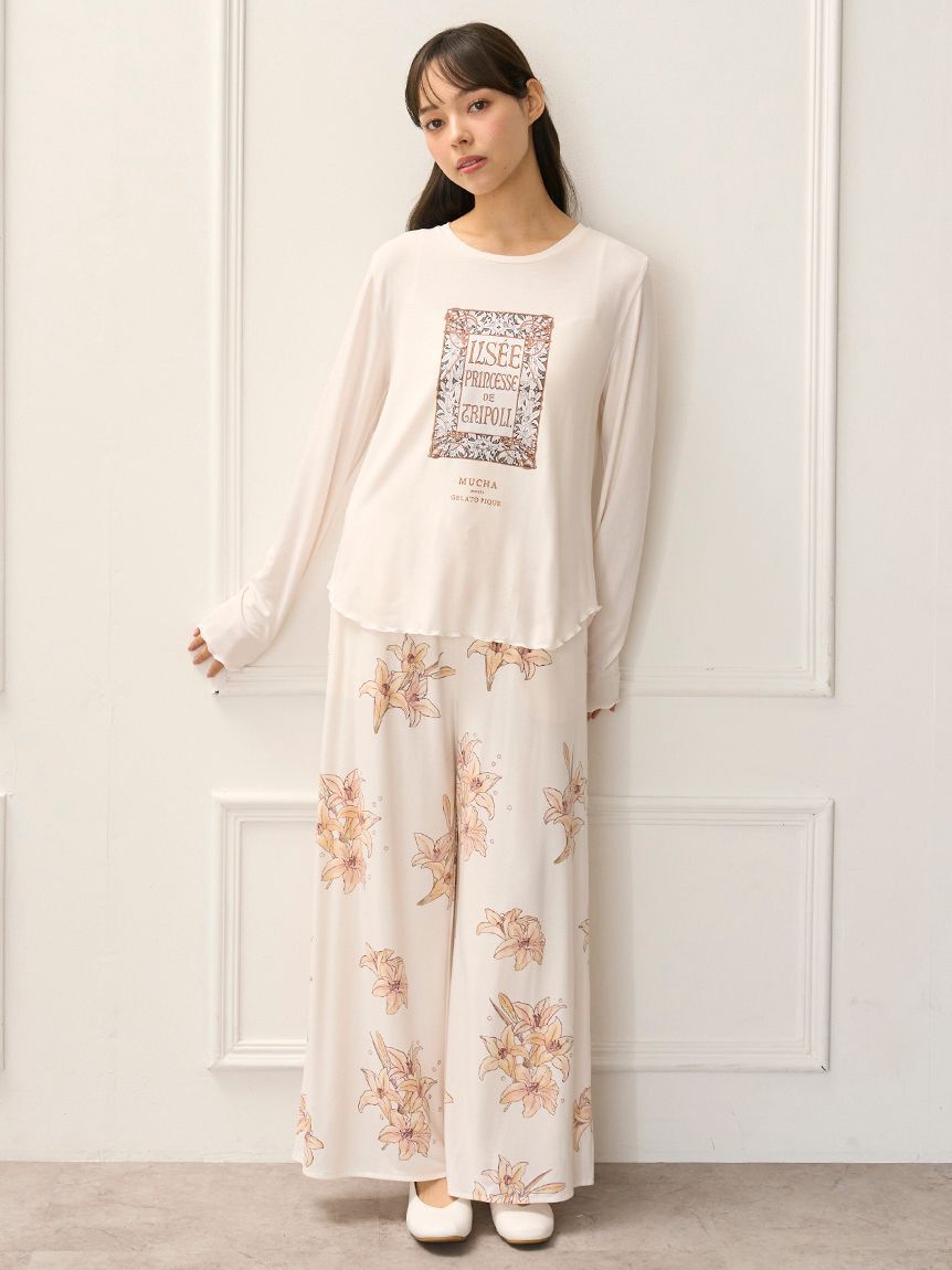 gelato pique「【MUCHA】ワンポイントロンT」|ルームウェア|