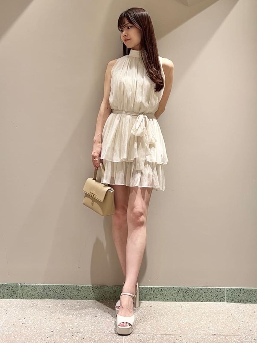 SNIDEL「アメスリギャザーブラウスセット」|ワンピース|