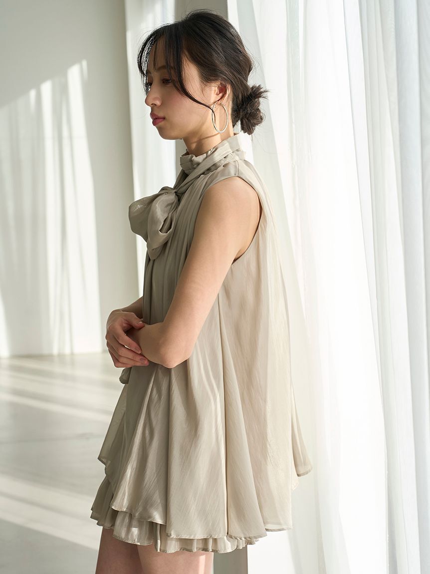 SNIDEL「アメスリギャザーブラウスセット」|ワンピース|