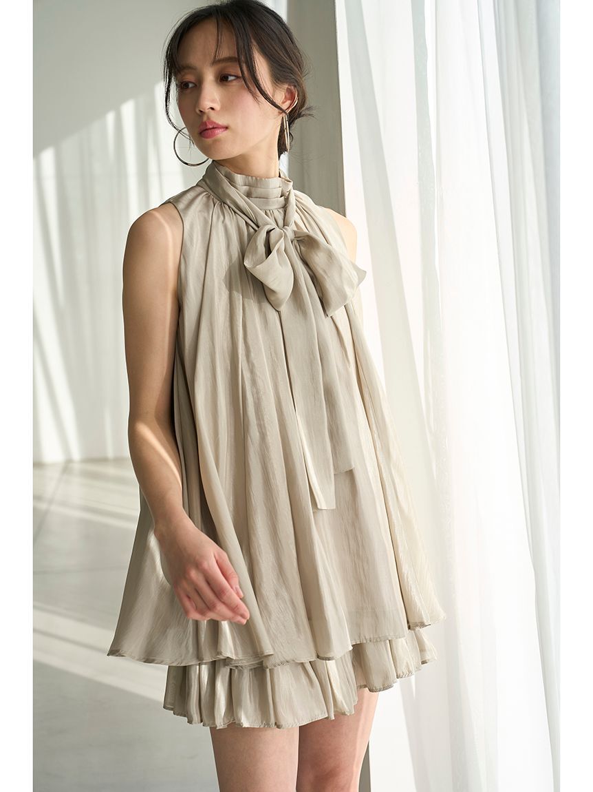 SNIDEL「アメスリギャザーブラウスセット」|ワンピース|