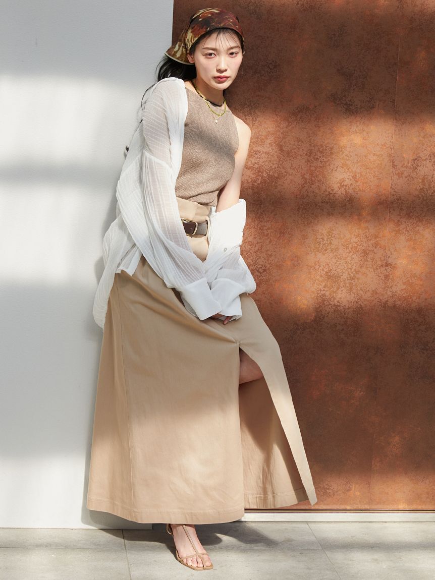 SNIDEL「カップインキャミニットプルオーバー」|ニット・セーター|