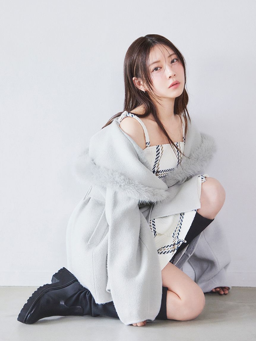 SNIDEL「【WEB限定】ロービングチェックミニワンピース」|ワンピース|