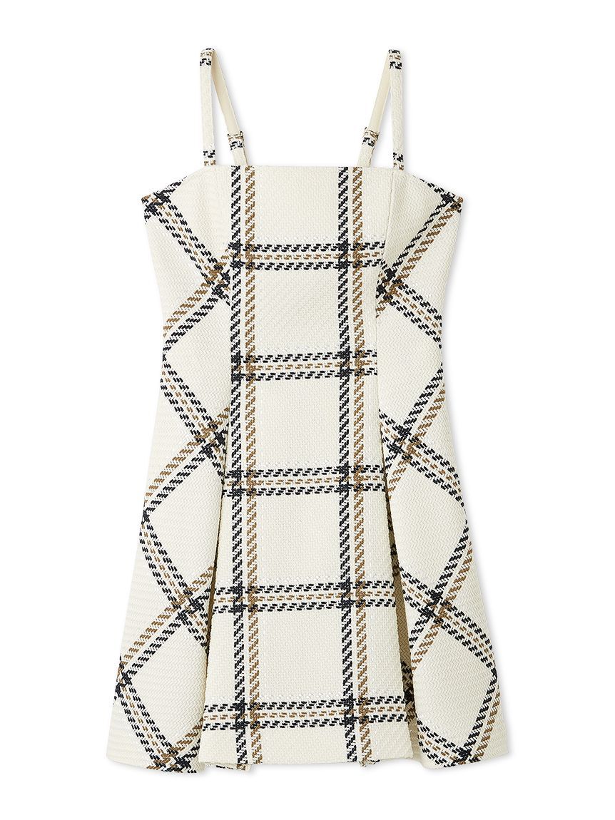 SNIDEL「【WEB限定】ロービングチェックミニワンピース」|ワンピース|