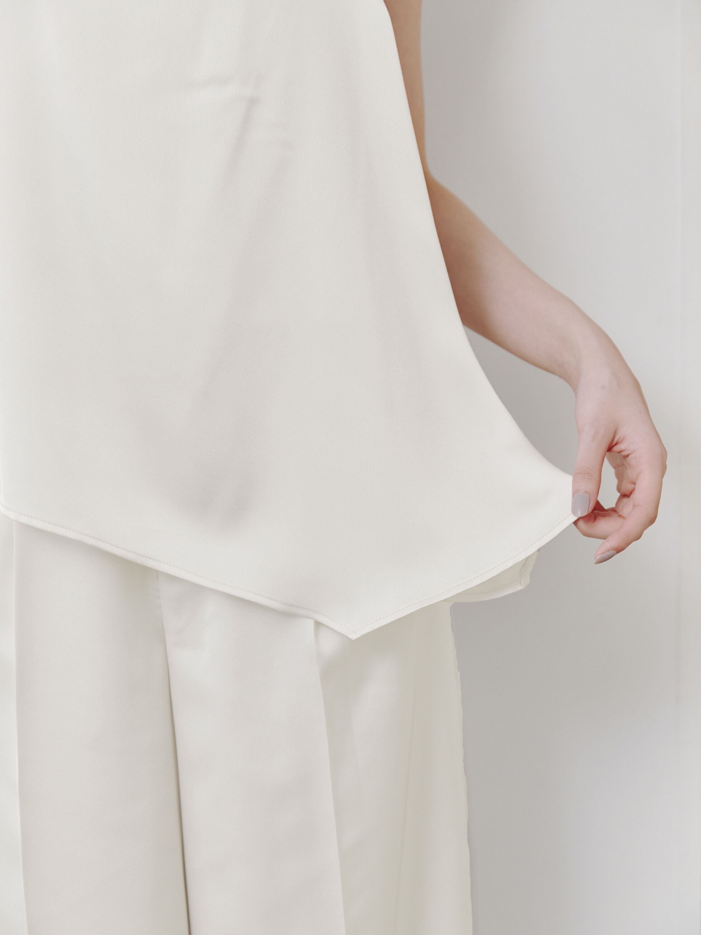 SNIDEL「タイ付きサテンチュニック」|チュニック|