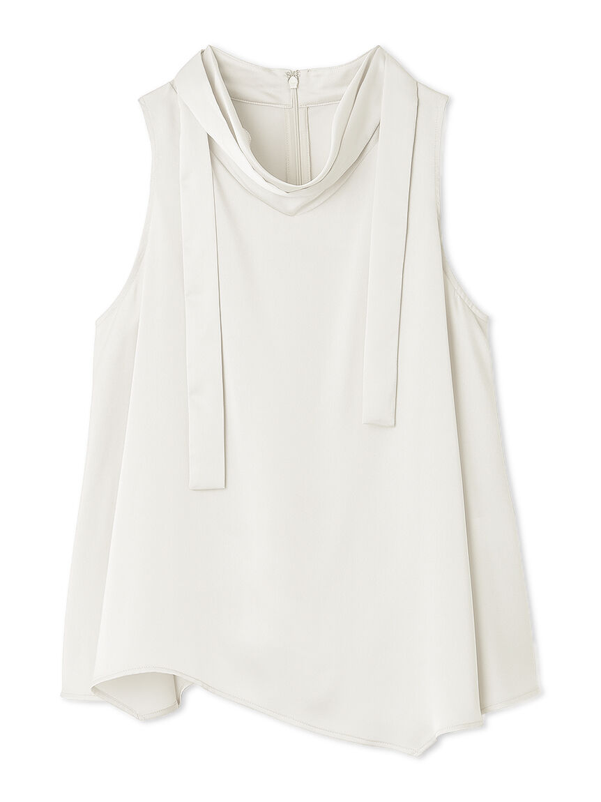 SNIDEL「タイ付きサテンチュニック」|チュニック|