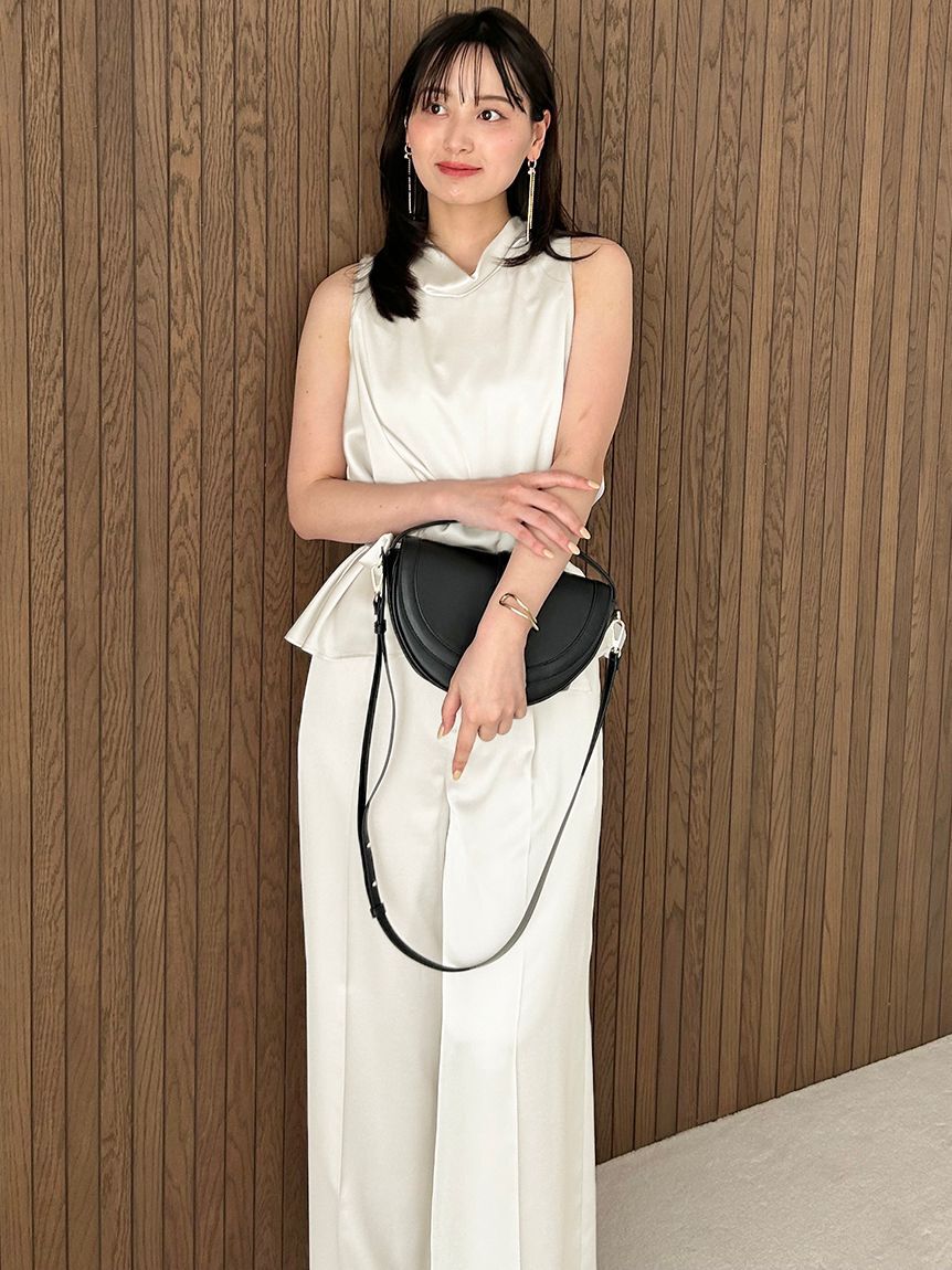 SNIDEL「タイ付きサテンチュニック」|チュニック|