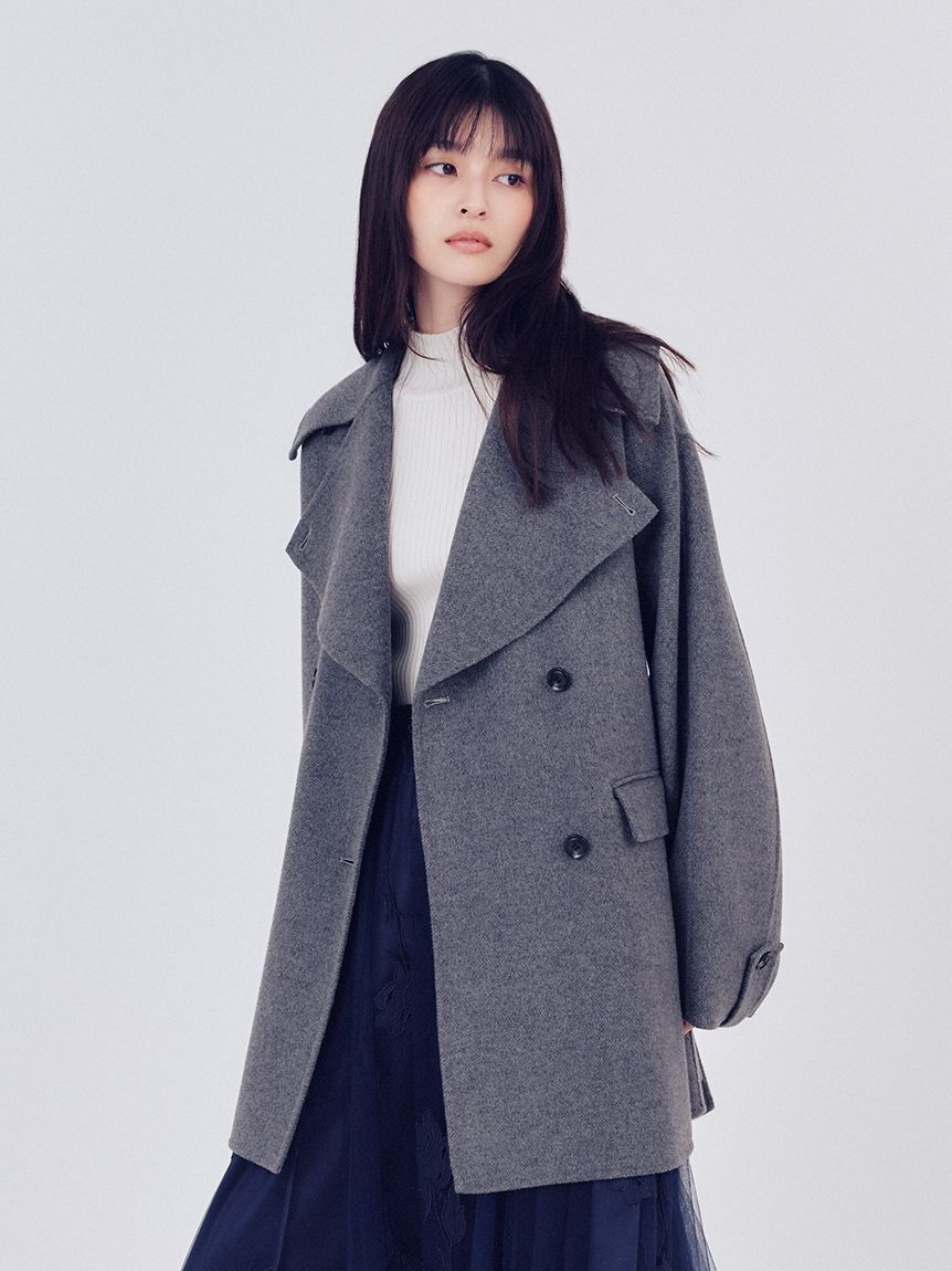 ウールリバーミドルAラインコート（FRAY I.D）｜ルミネのファッション