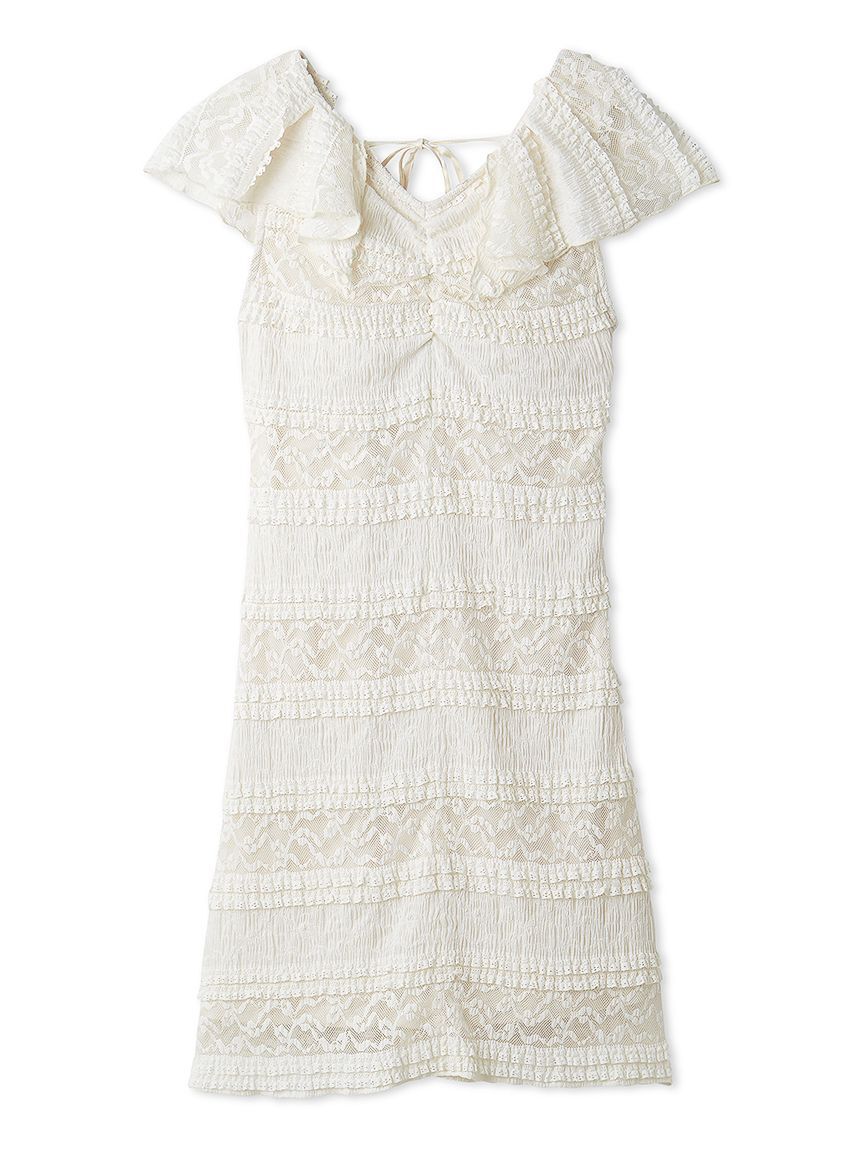 LILY BROWN「カットレースミニワンピース」|ワンピース|