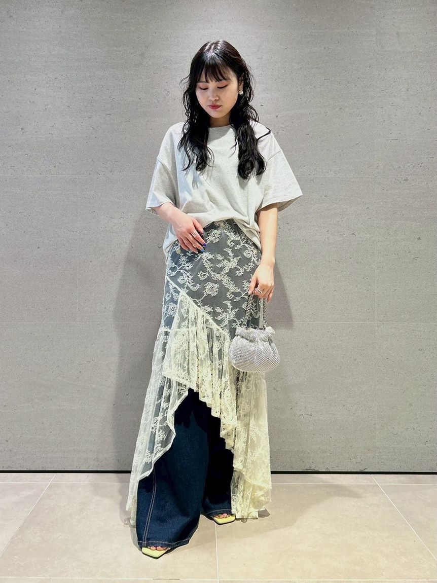 LILY BROWN「【限定カラー】バックプリントオーバーTシャツ」|Tシャツ・カットソー|