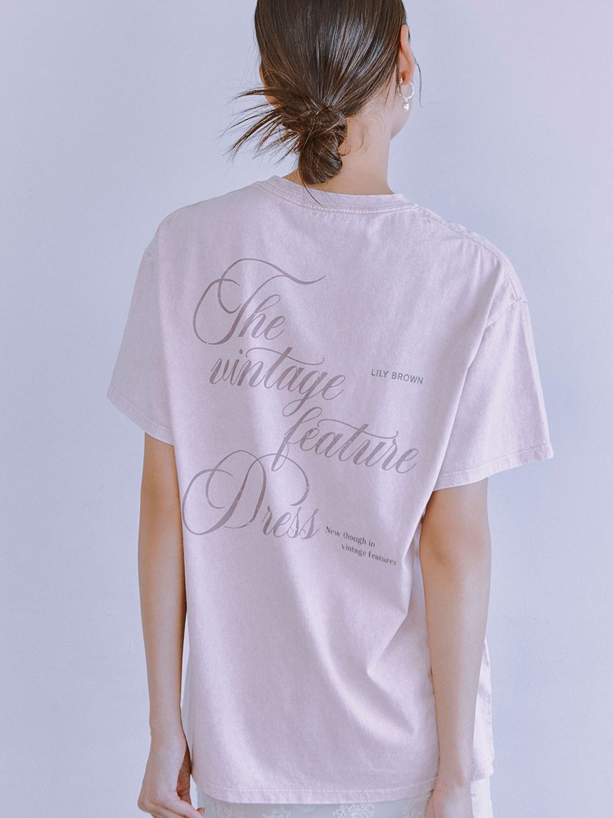 LILY BROWN「【限定カラー】バックプリントオーバーTシャツ」|Tシャツ・カットソー|