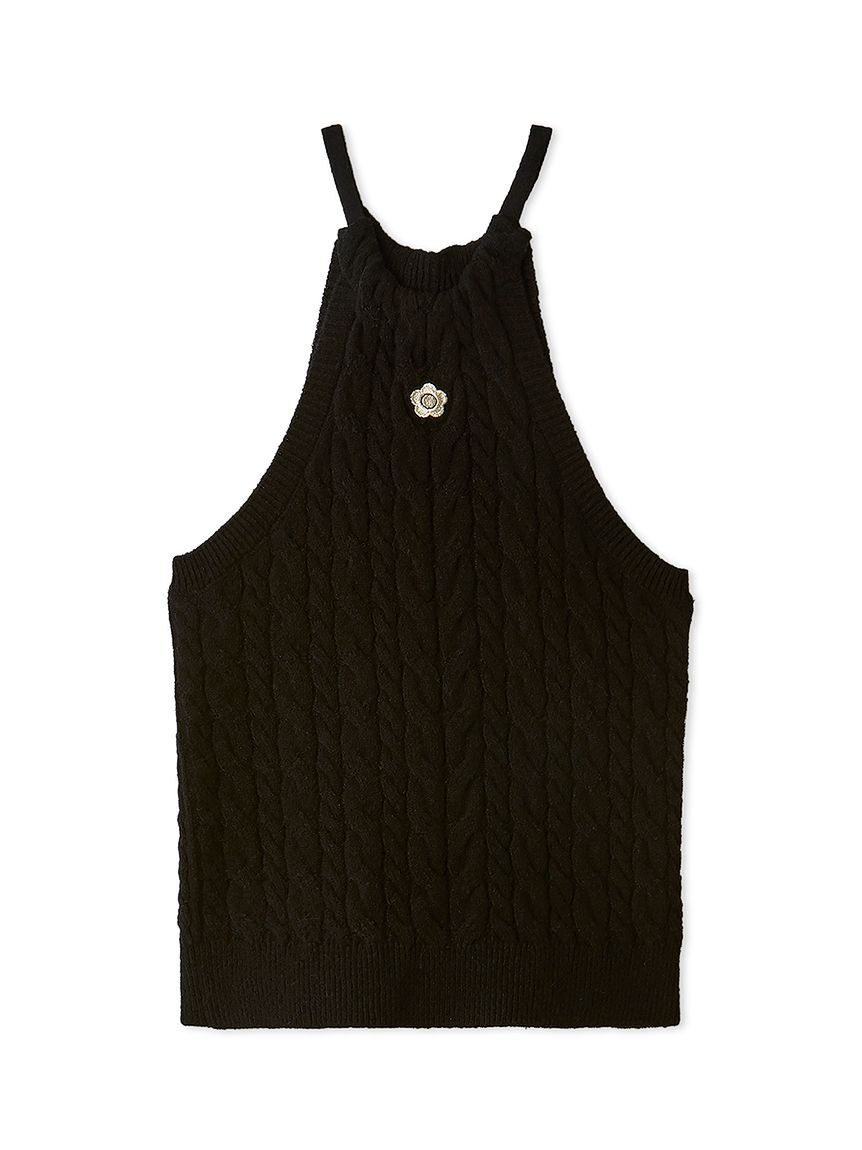 LILY BROWN「【LILY BROWN&times;MARY QUANT】デイジー刺繍アメスリケーブルニット」|ニット・セーター|