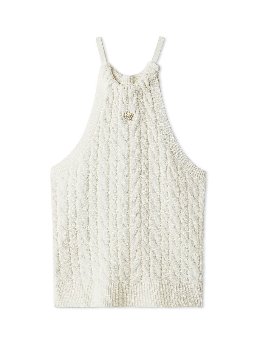 LILY BROWN「【LILY BROWN&times;MARY QUANT】デイジー刺繍アメスリケーブルニット」|ニット・セーター|