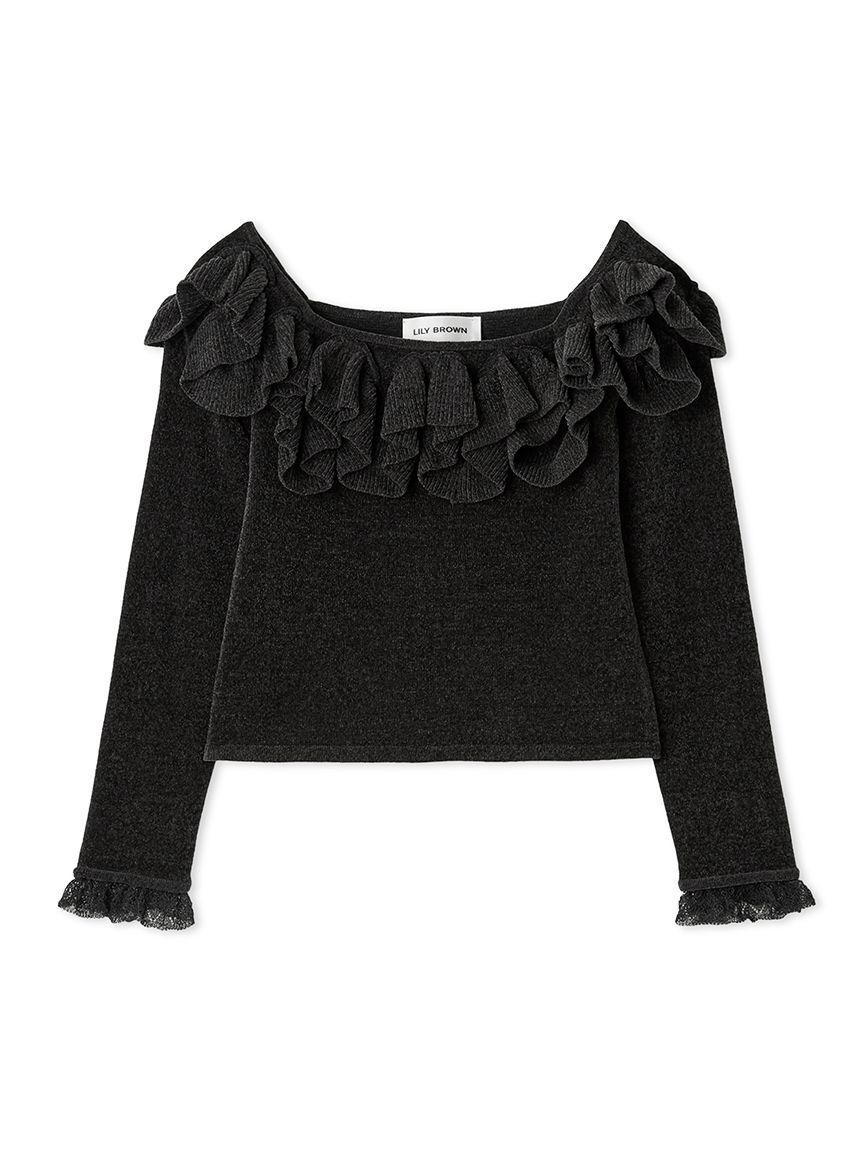 LILY BROWN「モールフリルニットトップス」|ニット・セーター|CGRY