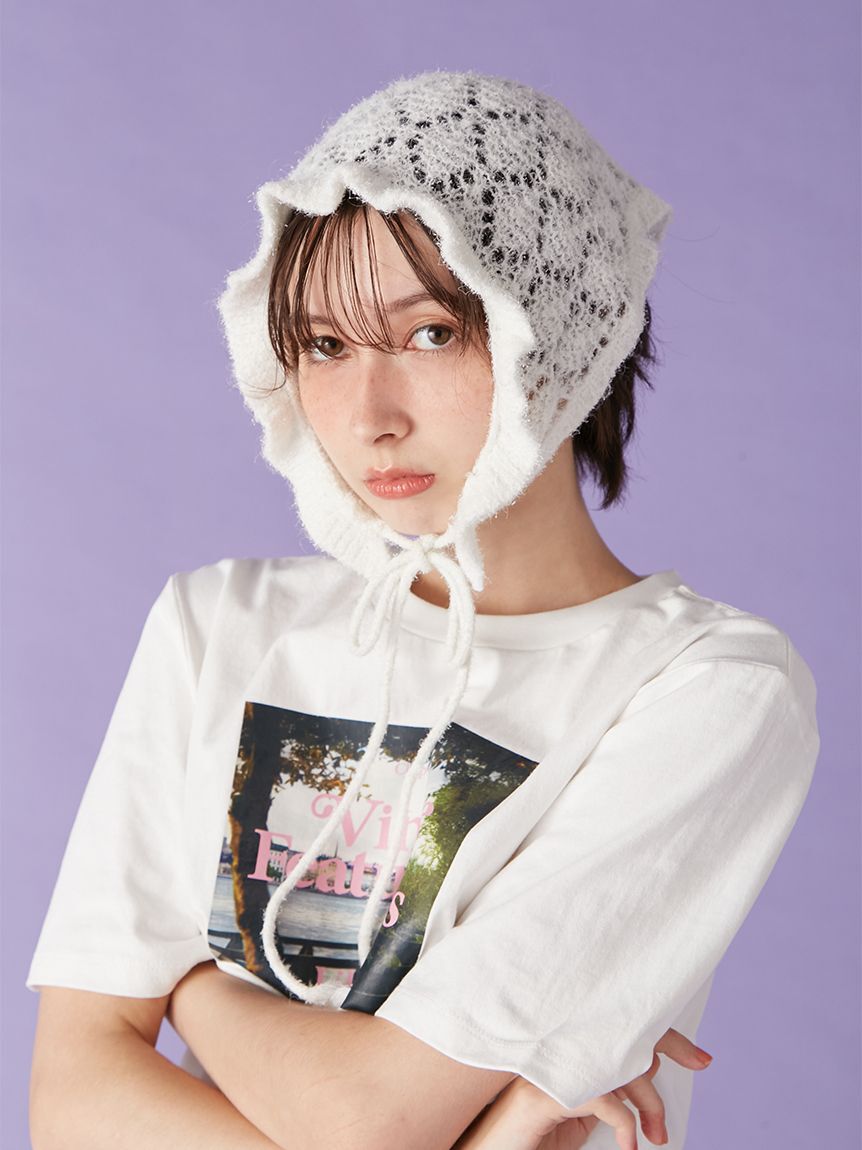 LILY BROWN「スノーニットバブーシュカ(Hearts2Hearts着用)」|ヘアバンド|